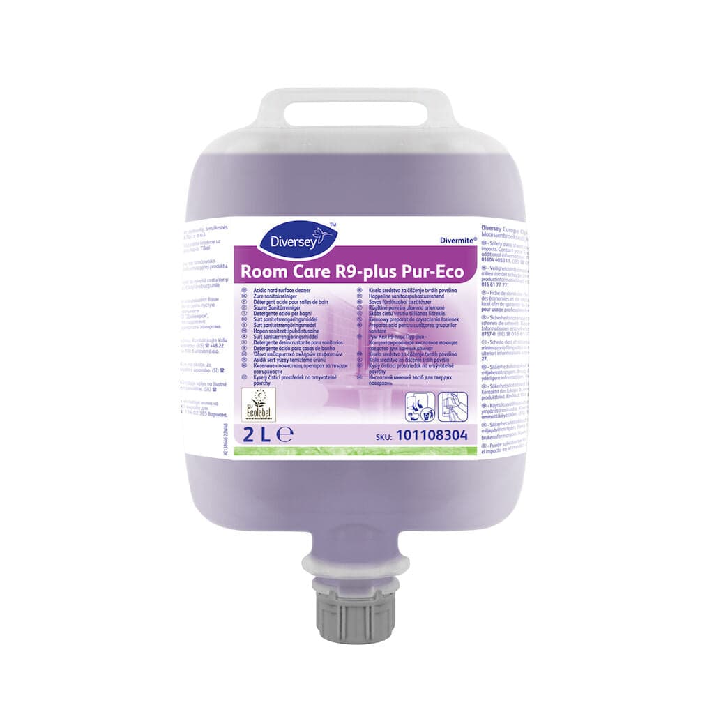 Diversey Room Care R9-plus Pur-Eco – Detergente Ácido Concentrado para Casas de Banho2L