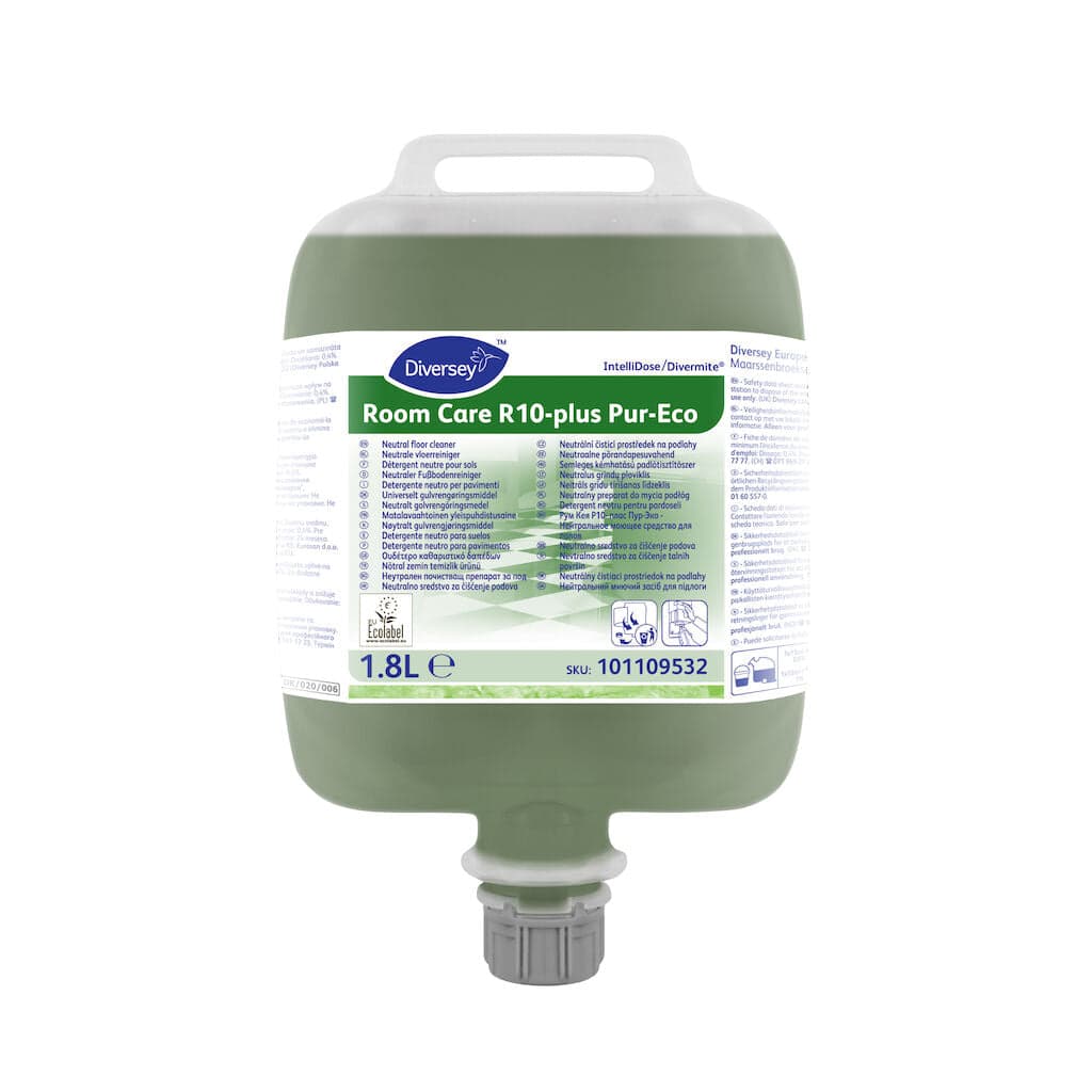 Diversey Room Care R10-plus Pur-Eco – Detergente Neutro Concentrado para Pavimentos, 8L