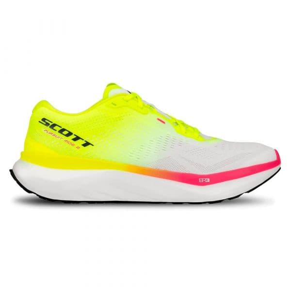 Scott Sapatilhas de Running Pursuit Ride 2 Safety Yellow / White 45 1/2