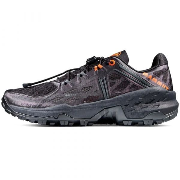 Mammut Sapatilhas de Trail Running Sertig Low Goretex Black / Dark Steel 38 2/3