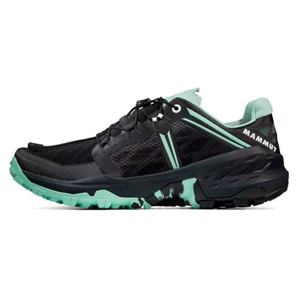 Mammut Sapatilhas de Trail Running Sertig Tr Low Black / Neo Mint 42 2/3