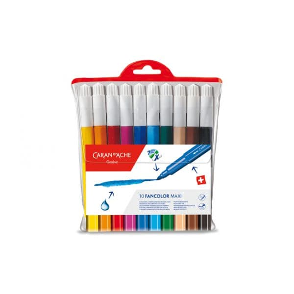 Caran d'Ache Canetas de Feltro Fancolor Maxi 10 Un.