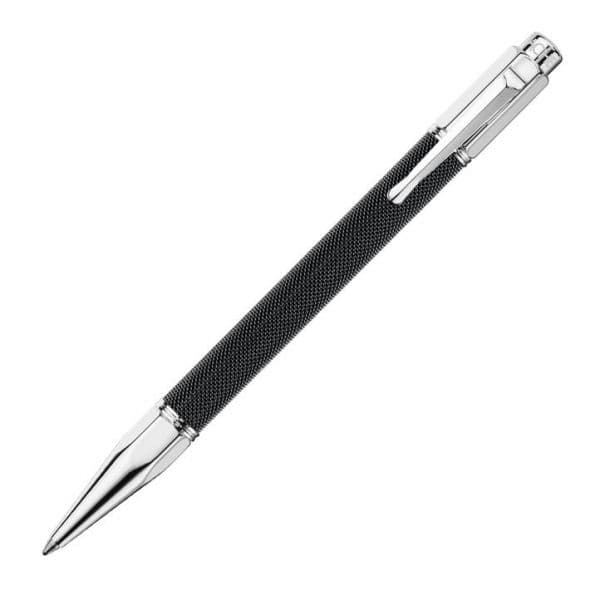 Caran D'ache Esferográfica Varius Ivanhoe Black Silver-plated Rhodium-coated Finish