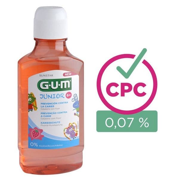 G.U.M Junior Colutorio Morango 300ml