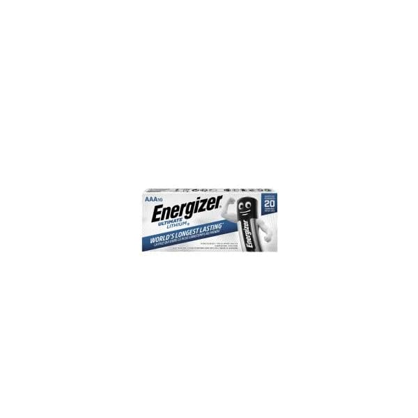 Pack de 10 Unidades. Energizer Ultimate Lithium (Litio) Pilhas L92, AAA Azul E301535900