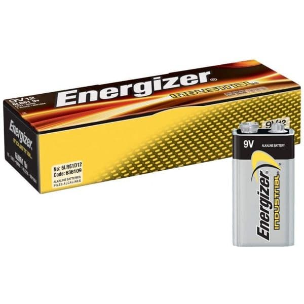 Energizer Alcalina Industrial 9V Pack 12 Unidades