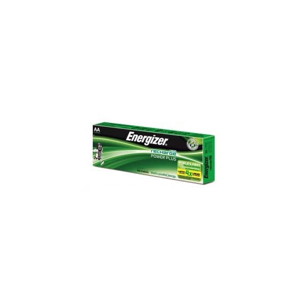 Energizer Power Plus Accu Recharge, Paquete con 10 Pilhas Recargables HR6, AA (MiNM 2000 mAh) E300626803