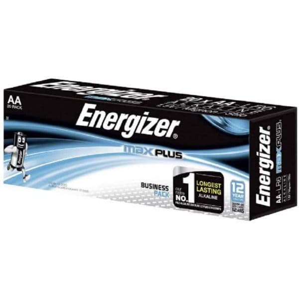 Energizer MAX Plus Pack 20 Pilhas Alcalinas AA LR6 Alta Tecnología Rendimiento - 7638900423372