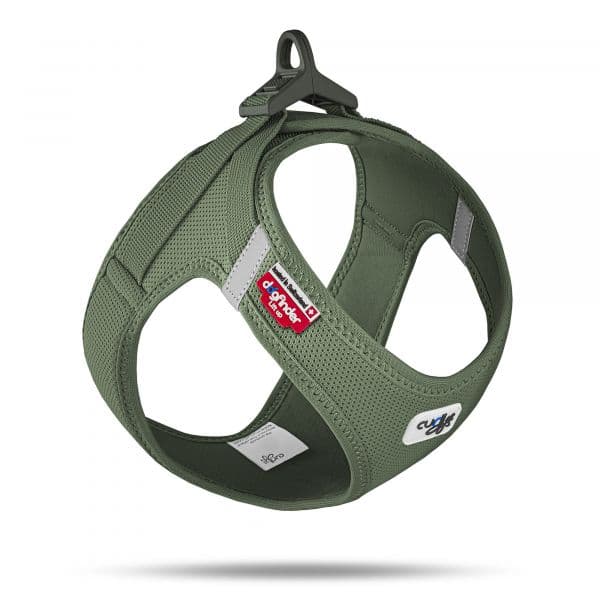 Curli Peitoral Clasp Air Mesh Verde Escuro Cães S Verde Escuro