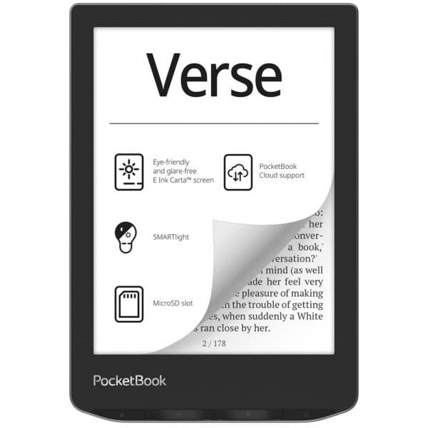 PocketBook Verse Livro Eletrónico 6" 8GB Cinzento Névoa