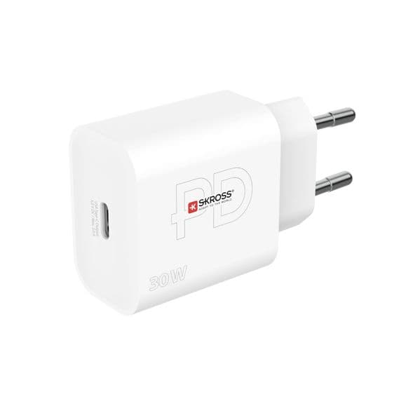 Skross Carregador Usb-c 30W- Power Delivery- Branco