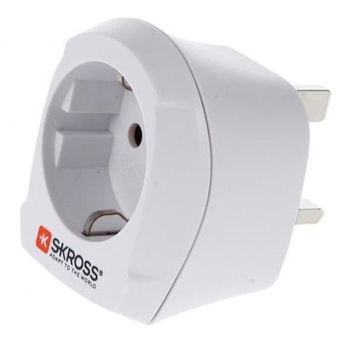 Adaptador de Tomada Skross EU to UK - Branco