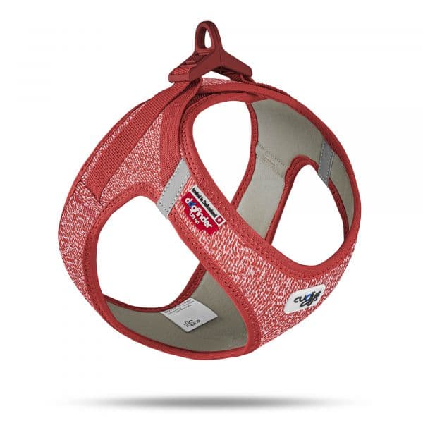 Curli Peitoral Clasp Merino Vermelho Cães M Vermelho