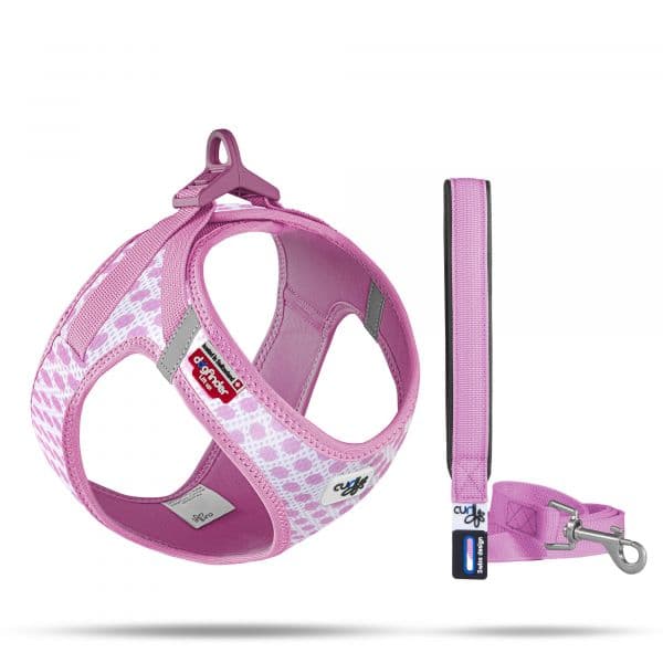 Curli Clasp Air Mesh Kit Peitoral + Trela Puppy Rosa Peitoral Xs + Trela M (7640455191378)