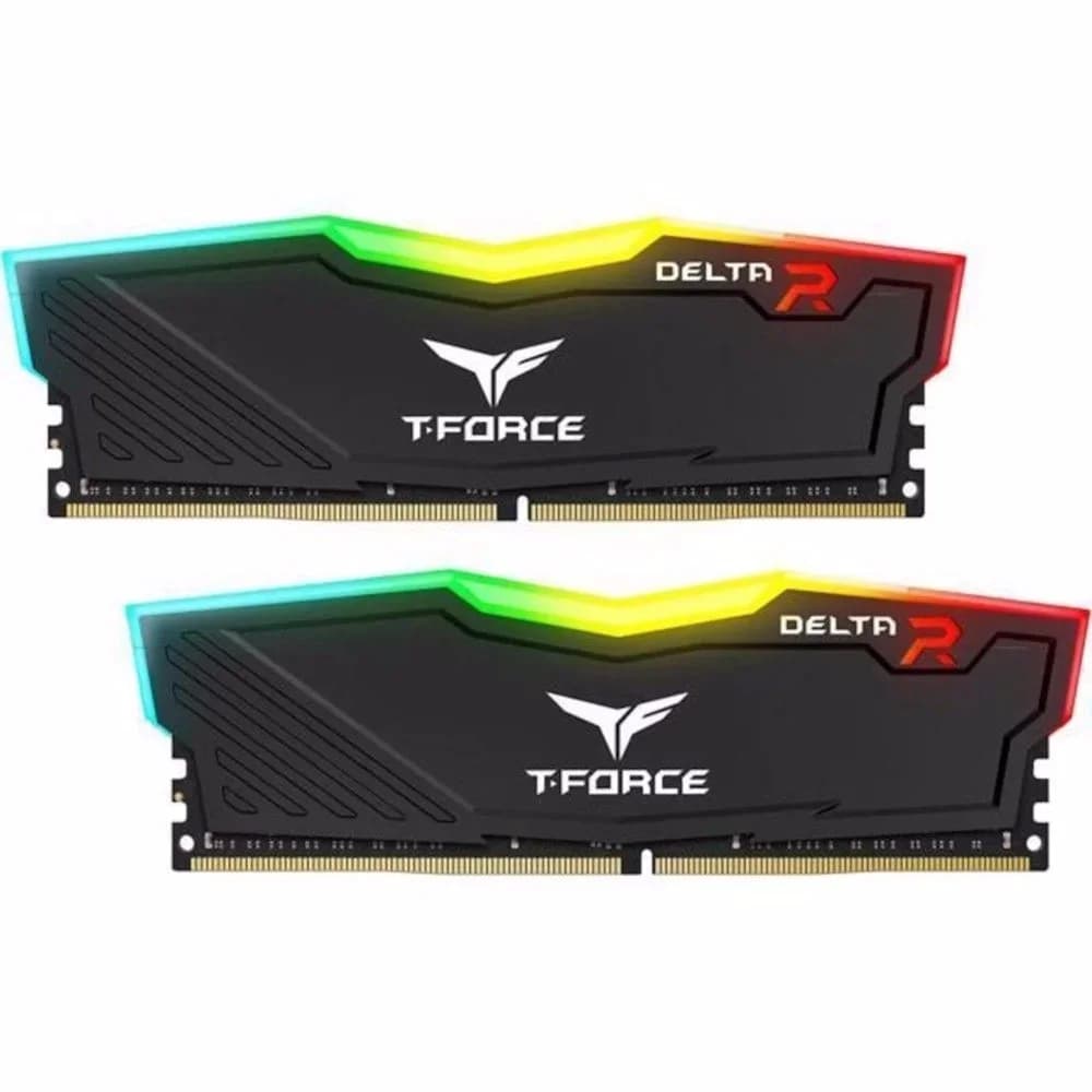 Memória RAM Team Group 16GB T-Force 2x 8GB DDR4 3200Mhz CL16 Delta RGB - TF3D416G3200HC16CDC