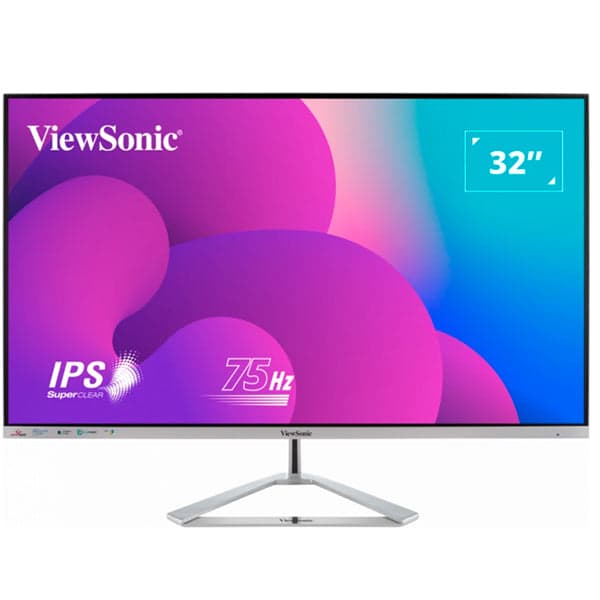 Viewsonic VX Series VX3276-MHD-3 monitor de ecrã 81,3 cm (32") 1920 x 1080 pixels Full HD LED Prateado