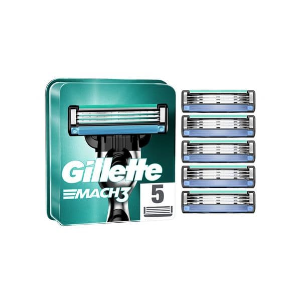 Gillette Recargas Lâminas de Barbear Mach3 5 Unidades