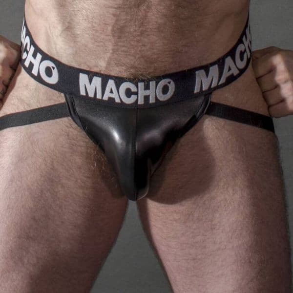 Macho MX25NC Jock Preto Couro M