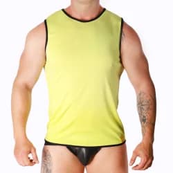 Macho Underwear Camiseta Amarela Macho - L/XL (D-233413)
