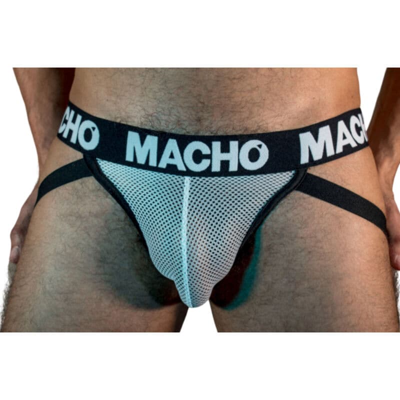 Macho Underwear MX26X1 Jock Grid Branco L