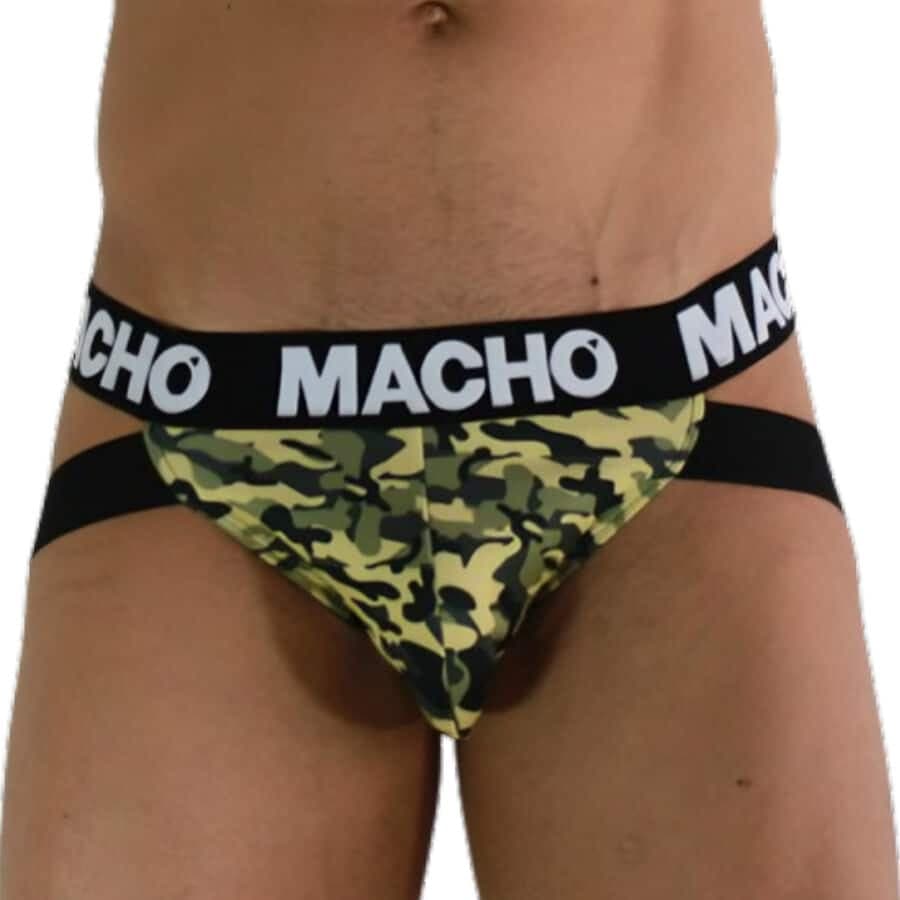 Macho Underwear Jockstrap Verde Militar XL