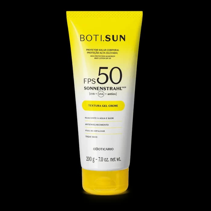 Protetor solar corporal FPS50 - 200g - Boti.sun - oBoticário