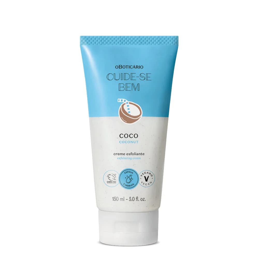 O Boticário Creme Esfoliante Corporal Cuide-se Bem Feira Coco 150ml