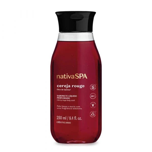 O Boticário Sabonete Líquido Perfumado Nativa Spa Cereja Rouge 250ml