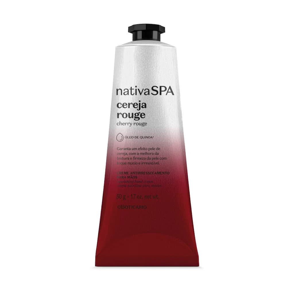 CREME DE MÃOS NATIVA SPA CEREJA ROUGE, 50G