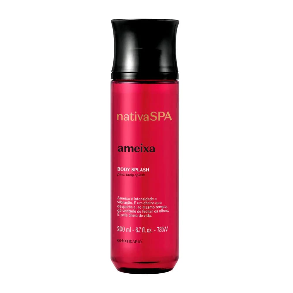 O Boticário Body Splash Nativa Spa Ameixa 200ml + Loção Hidratante Corporal Nativa Spa Ameixa 400ml Coffret (Original)