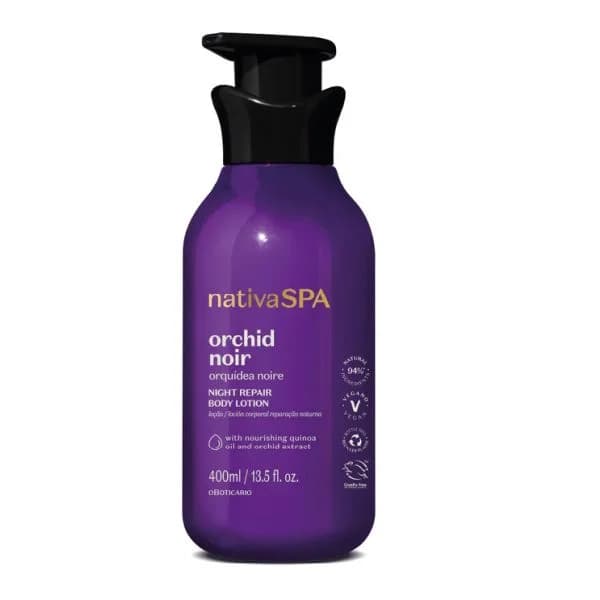 O Boticário Loção Hidratante Nativa SPA Orquidea Noire 400ml + Body Splash Nativa Spa Orquidea Noire 200ml