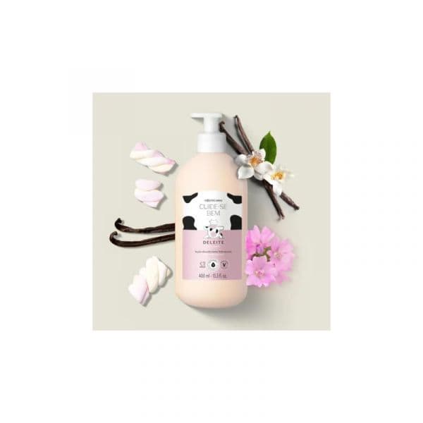 O Boticário Dia do Amor Cuide-se Bem Deleite Loção Hidratante Corporal 400ml + Creme Hidratante para Mãos 45g + Hidratante Labial Rosa Nude 6.2g Coffret