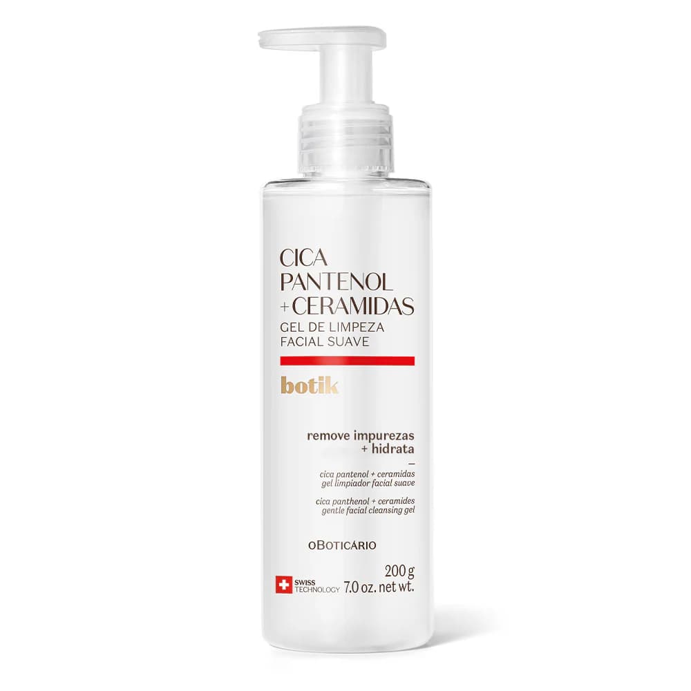 Gel de Limpeza Suave Botik Cica Pantenol e Ceramidas 200g
