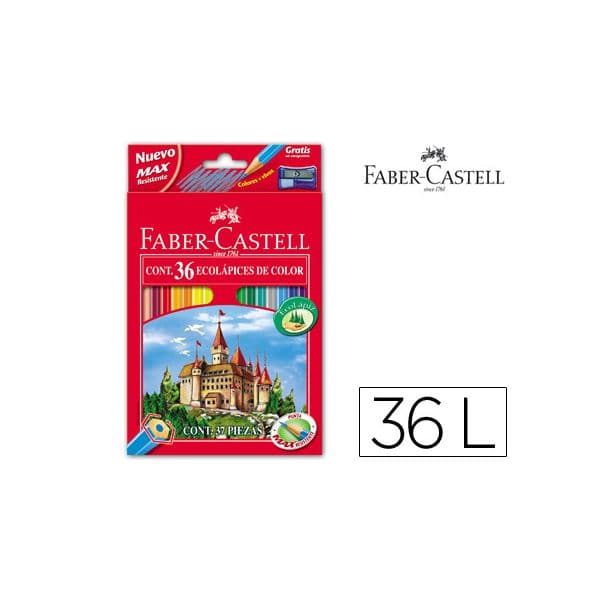 Faber-Castell Lápis de Cor Hexagonais Pack 36 Un.