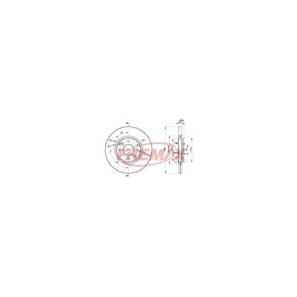 Fremax Jogo Discos Travao 1 Caixa BD-4193