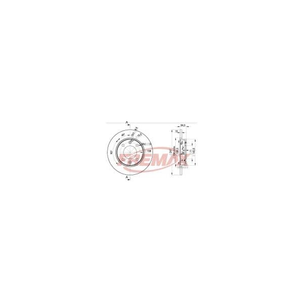 Fremax Jogo Discos Travao 1 Caixa BD-4246