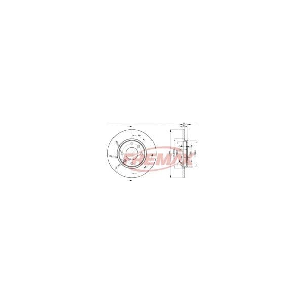 Fremax Jogo Discos Travao 1 Caixa BD-4688