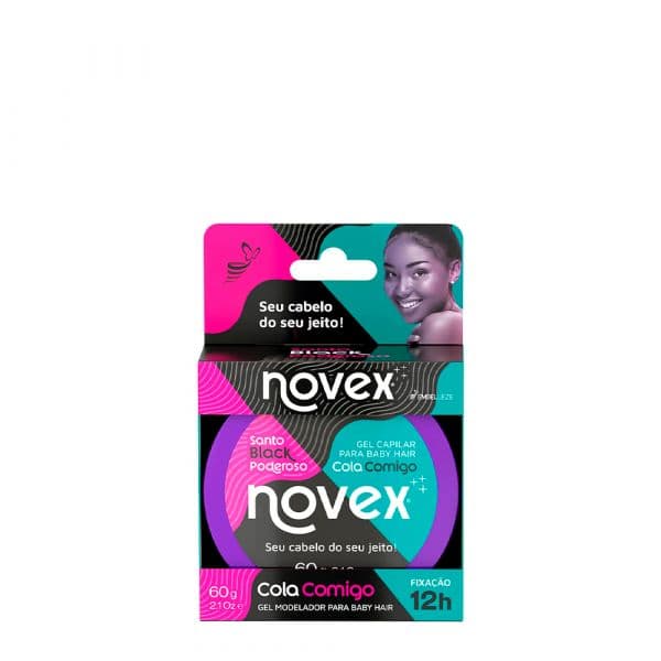 Novex Gel Modelador Cola Comigo Santo Black Poderoso 60g