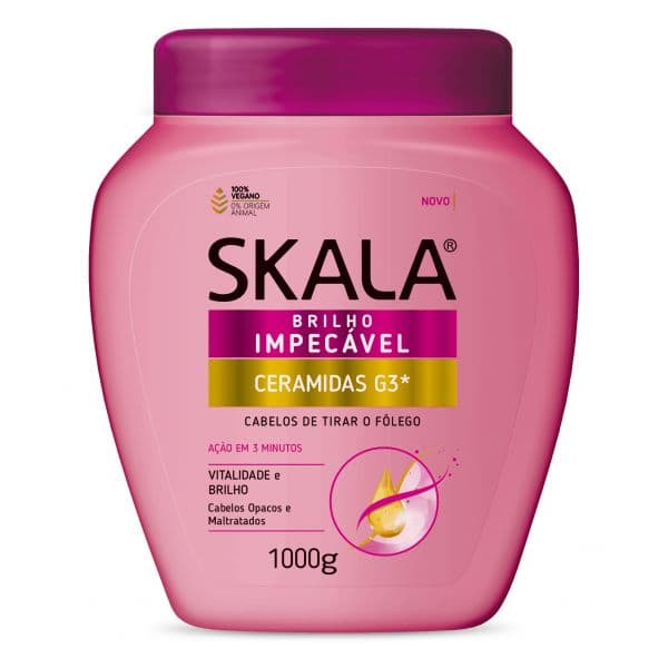 Skala Creme de Tratamento Ceramidas Brilho Impecável 1kg