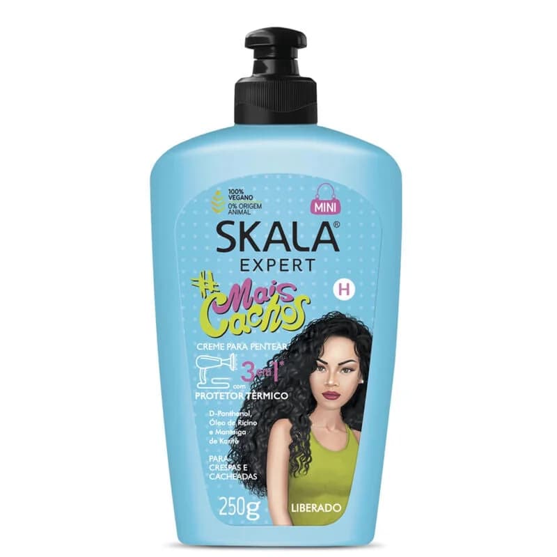 Skala Creme de Pentear 3 em 1 Mais Cachos 250g