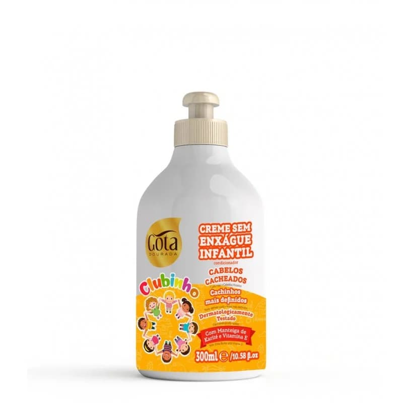 Gota Dourada Clubinho Cacheados Creme Pentear 300ml