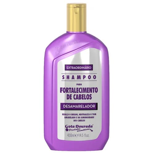 Gota Dourada Shampoo Fortalecimento Desamarelado 430ml