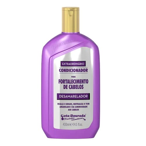 Gota Dourada Condicionador Fortalecimento Desamarelador 430ml