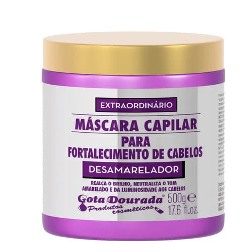 Gota Dourada Máscara Fortalecimento Desamarelador 500g