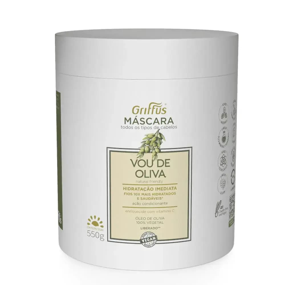 Griffus Mascara Capilar Hidratação Imediata (1A-4C) VOU DE OLIVA 550 g