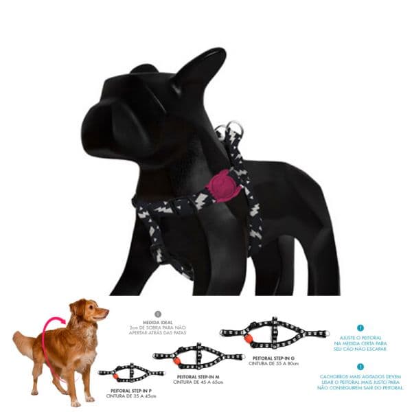 Zee.Dog Peitoral Step-in Skull L