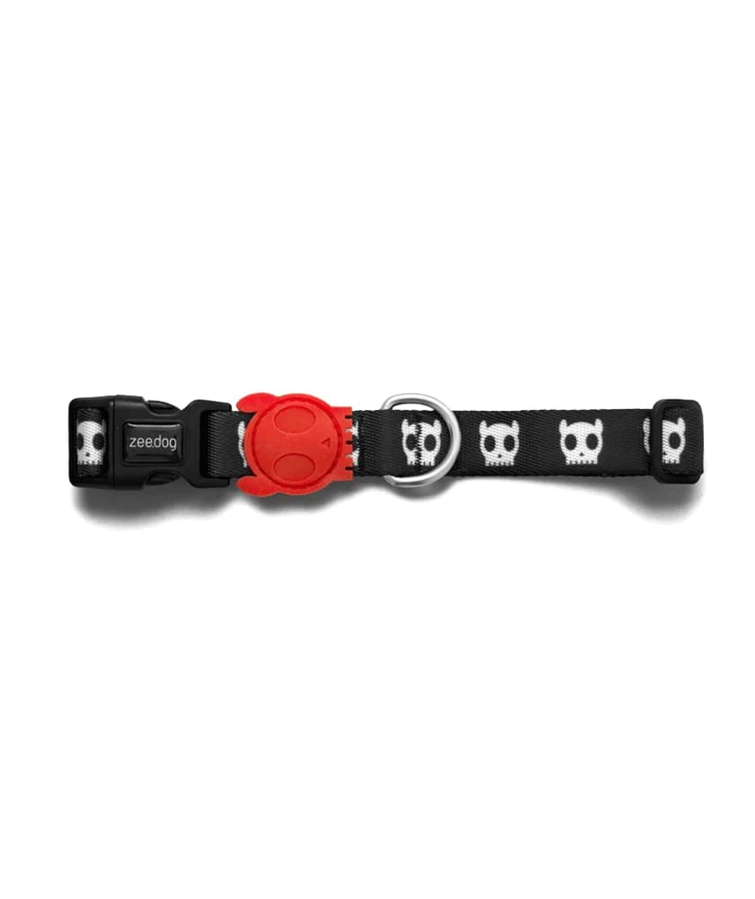 Zee.Dog Coleira Skull - Coleira ajustável para cães