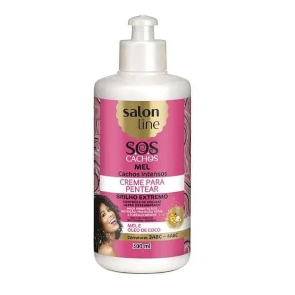 Salon Line SOS Creme Pentear Mel Cachos Intensos 300ml
