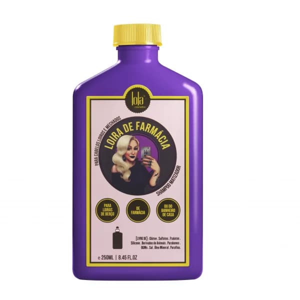 Lola Cosmetics Shampoo Matizador Loira de Farmácia 250ml
