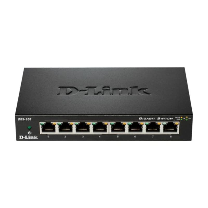 Switch D-Link DGS-108 8 Portas Gigabit Unmanaged